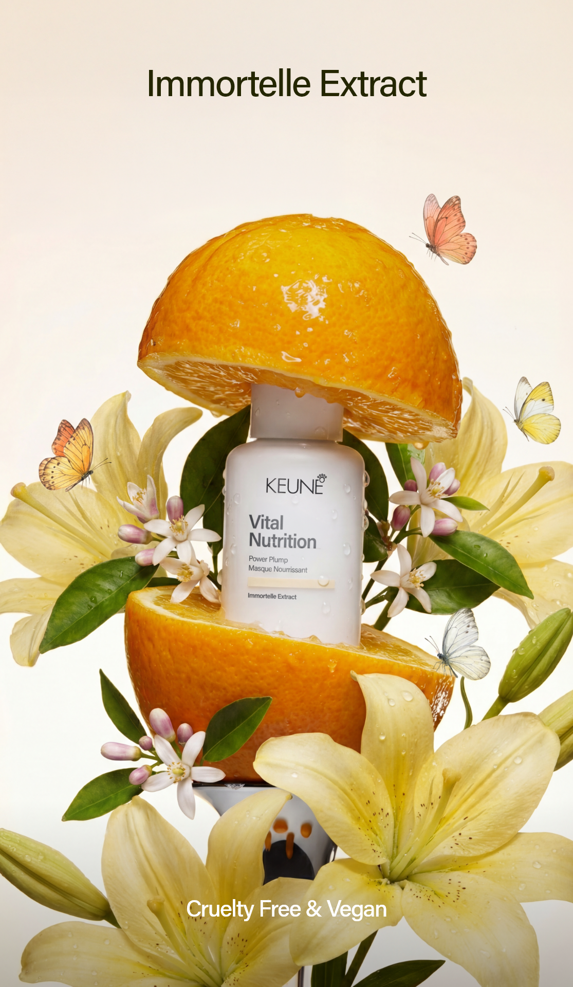 Keune Vital Nutrition Power Plump: Best Keune haircare in concentrated gel-cream texture for damaged, dry hair.  Tames Frizz & Flyaways effortlessly.